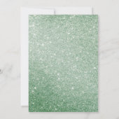 Elegante verjaardagsviering  bloem glitters 85e  kaart (Achterkant)