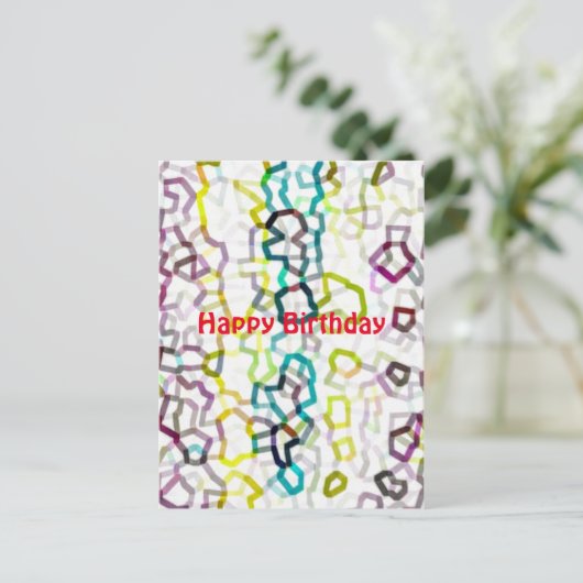 Elegante Verjaardagswensen Briefkaart (Staand voorkant)