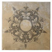 ELEGANTE VERLENGING 16E EEUW TEGELTJE (Voorkant)