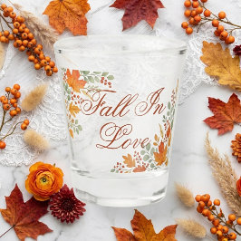 Elegante Verliefd op Esdoorngroen Sinaasappel Shot Glas