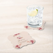 Elegante Verliefdheid Boho Bruidsborrel Kartonnen Onderzetters (Insitu)