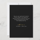 Elegante Verloving Foto Aankondiging Kerstmis (Achterkant)