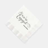 Elegante verlovingsfeest servetten (Hoek)