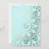 Elegante verlovingsfeestuitnodigingen Gold Foil Kaart (Achterkant)