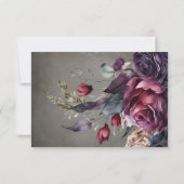 Elegante verontruste minimale maaltijdkeuze RSVP-k RSVP Kaartje (Achterkant)