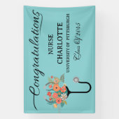 Elegante verpleegsters afstudeerfeest spandoek (Verticaal)
