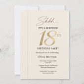 Elegante verrassing 18e verjaardag kaart (Voorkant)