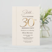 Elegante verrassing 30e verjaardag kaart (Staand voorkant)