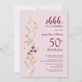 Elegante verrassing 50ste verjaardag kaart (Voorkant)