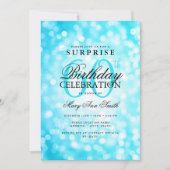 Elegante VERRASSING 60e verjaardag Turquoise Light Kaart (Voorkant)