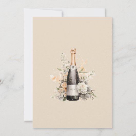 Elegante verrassing 70ste verjaardagsfeest kaart (Achterkant)