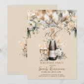 Elegante verrassing 70ste verjaardagsfeest kaart (Voorkant / Achterkant)