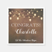 Elegante verrassing pensioen partij servetten (Voorkant)