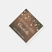 Elegante verrassing pensioen partij servetten (Hoek)