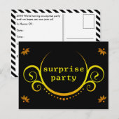 elegante verrassingsuitnodiging uitnodiging briefkaart (Voorkant / Achterkant)