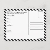 elegante verrassingsuitnodiging uitnodiging briefkaart (Achterkant)