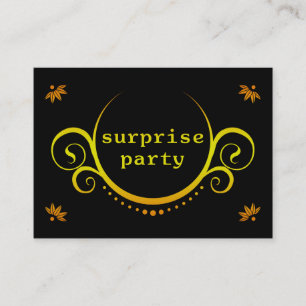 elegante verrassingsuitnodiging visitekaartje