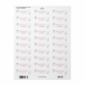Elegante verse bloemen retouradres etiket (Full Sheet)