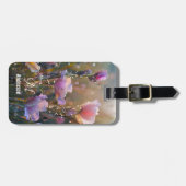Elegante verse zomerwilde bloemen bagagelabel (Voorkant horizontaal)