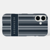 Elegante verticale retro strepen Case-Mate iPhone case (Achterkant (horizontaal))