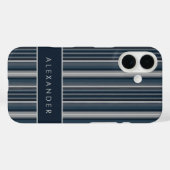 Elegante verticale retro strepen Case-Mate iPhone case (Achterkant (horizontaal))