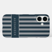 Elegante verticale retro strepen Case-Mate iPhone case (Achterkant (horizontaal))