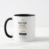Elegante Vertrouwde Dokter Oncologie Waardering Mok (Links)