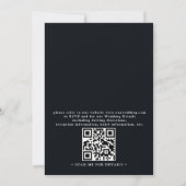 Elegante Verwarde Lantaarns Moderne QR Code Bruilo Kaart (Achterkant)