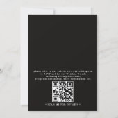 Elegante Verwarde Lantaarns Moderne QR Code Huweli Kaart (Achterkant)