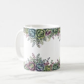 Elegante Vetplant Kunst Koffiemok (Voorkant links)