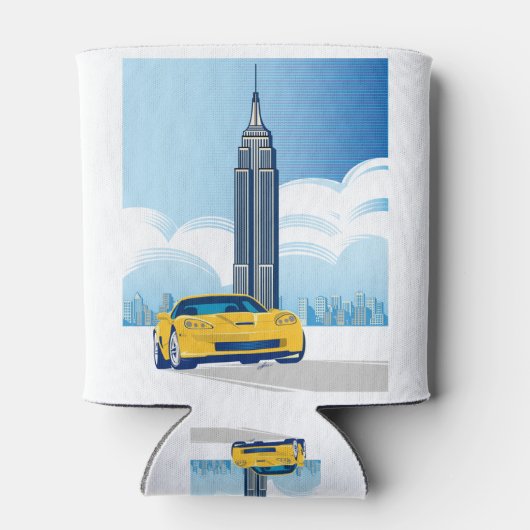 ELEGANTE VETTE AUTO KUNST BLIKJESKOELER (Achterkant)