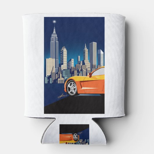 ELEGANTE VETTE AUTO KUNST BLIKJESKOELER (Achterkant)