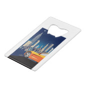 ELEGANTE VETTE AUTO KUNST CREDITKAART FLESSENOPENER (Voorkant Gekanteld)