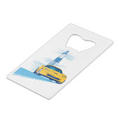 ELEGANTE VETTE AUTO KUNST CREDITKAART FLESSENOPENER (Achterkant Gekanteld)