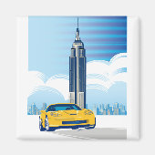 ELEGANTE VETTE AUTO KUNST MAGNEET (Voorkant)