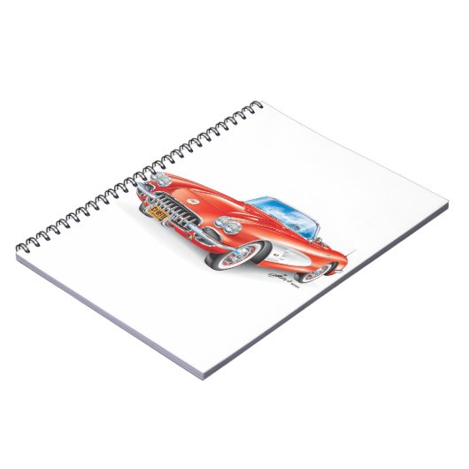 ELEGANTE VETTE AUTO KUNST NOTITIEBOEK (Linkerzijde)