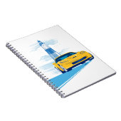 ELEGANTE VETTE AUTO KUNST NOTITIEBOEK (Rechterzijde)