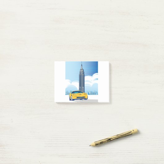 ELEGANTE VETTE AUTO KUNST POST-IT® NOTES (Op bureau)