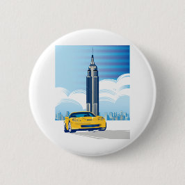 ELEGANTE VETTE AUTO KUNST RONDE BUTTON 5,7 CM