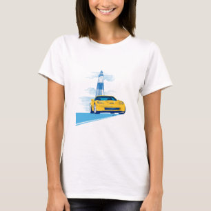 ELEGANTE VETTE AUTO KUNST T-SHIRT