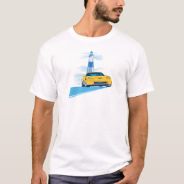 ELEGANTE VETTE AUTO KUNST T-SHIRT