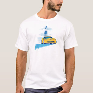 ELEGANTE VETTE AUTO KUNST T-SHIRT