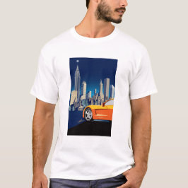 ELEGANTE VETTE AUTO KUNST T-SHIRT
