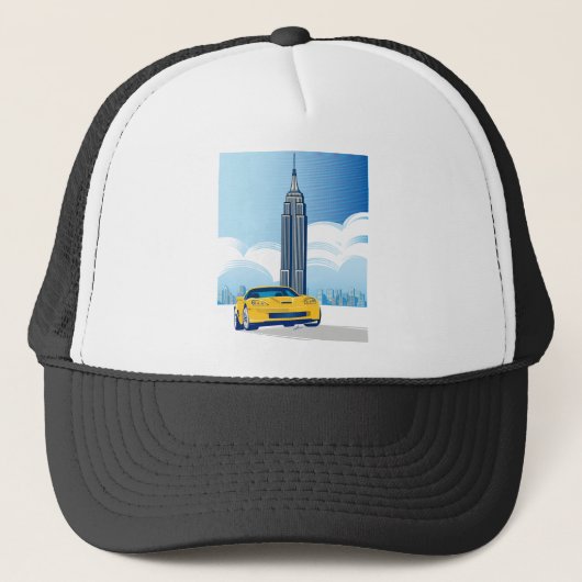 ELEGANTE VETTE AUTO KUNST TRUCKER PET (Voorkant)