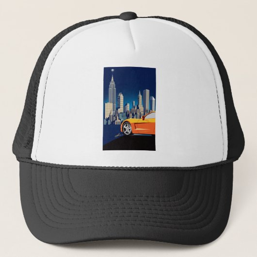 ELEGANTE VETTE AUTO KUNST TRUCKER PET (Voorkant)