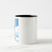 ELEGANTE VETTE AUTO KUNST TWEEKLEURIGE KOFFIEMOK (Center)