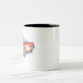 ELEGANTE VETTE AUTO KUNST TWEEKLEURIGE KOFFIEMOK (Center)