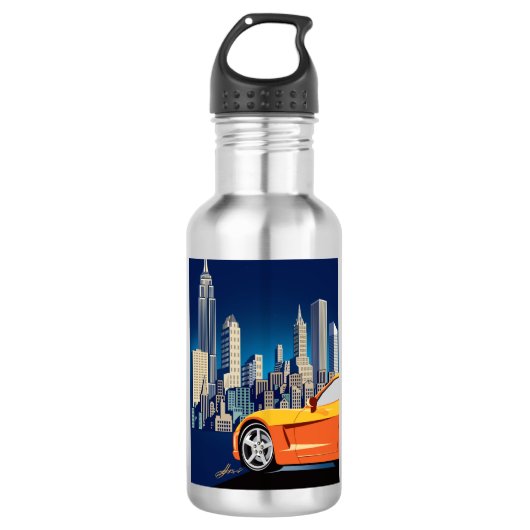 ELEGANTE VETTE AUTO KUNST WATERFLES  (Voorkant)