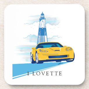 ELEGANTE VETTE AUTOMOBIEL KUNST BIER ONDERZETTER