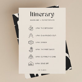 Elegante Vette Bloemen Trouwroute Tijdlijn